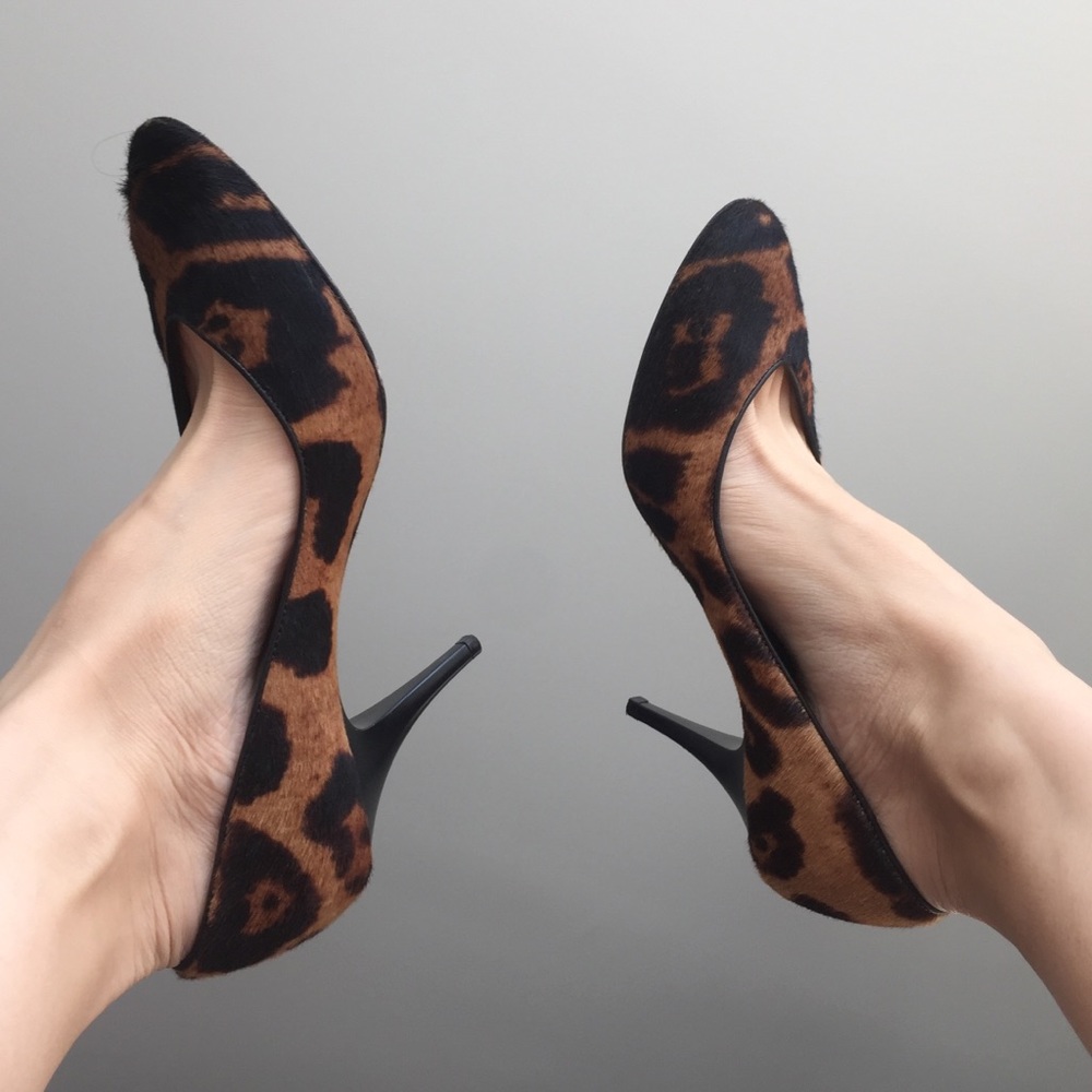 Giuseppe Zanotti Design Leopard Calf Hair Pumps